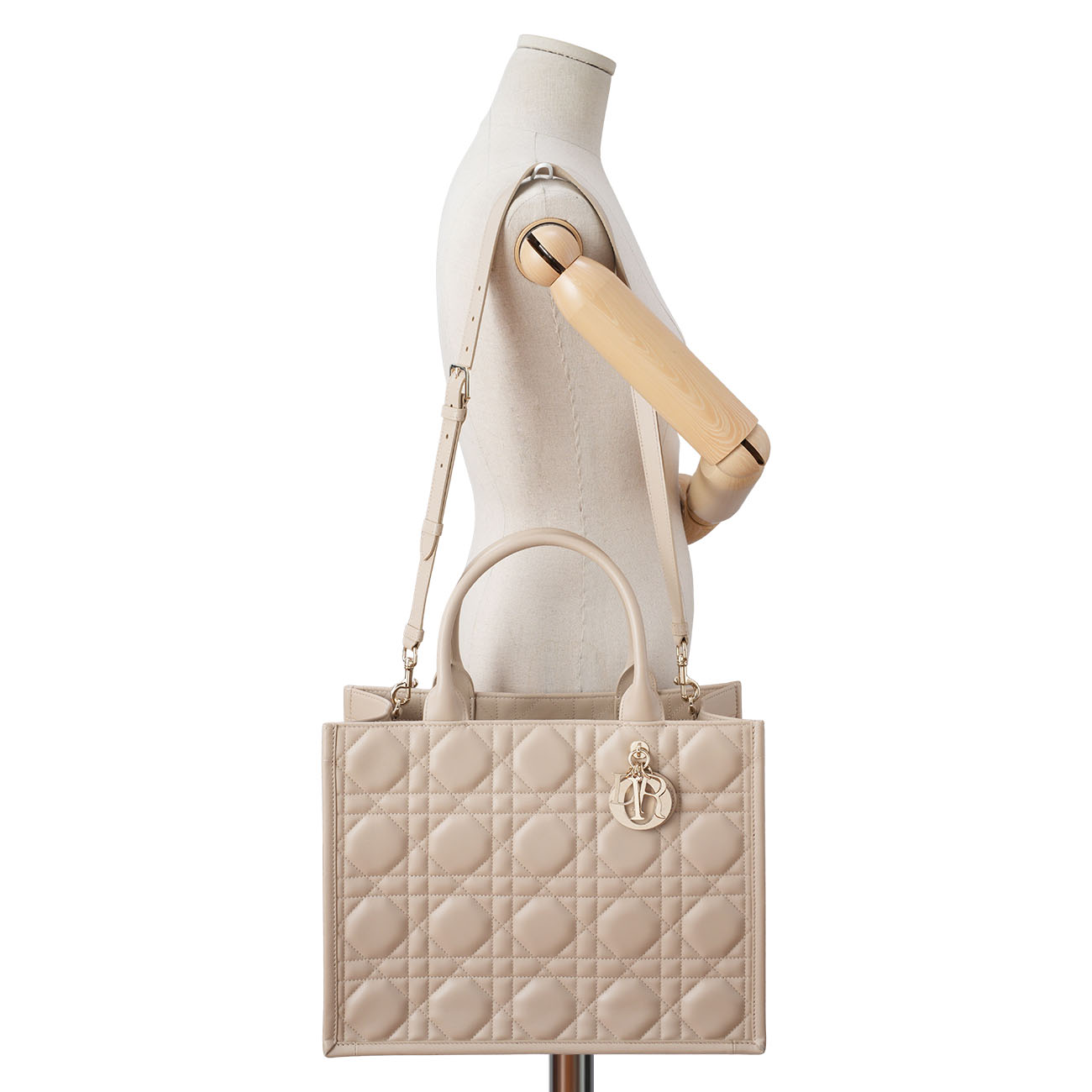 CHRISTIAN DIOR(USED)디올 레더 북토트 미듐